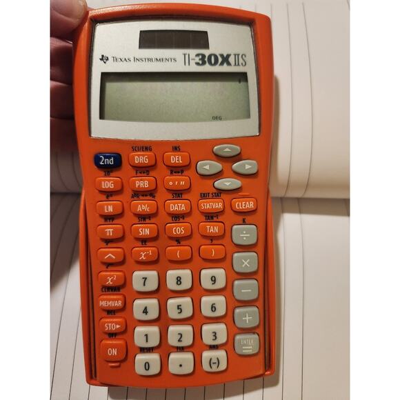 Texas Instruments TI-30XIIS Solar Scientific Calculator Orange - Picture 1 of 4